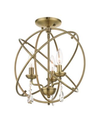 Aria 3 Lights Convertible Chandelier or Semi Flush