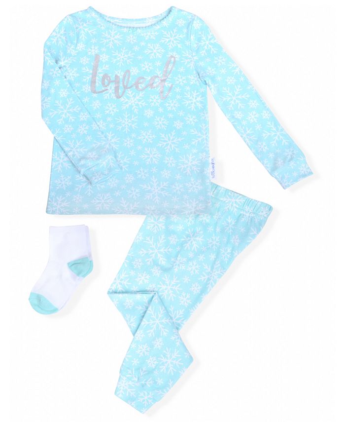 Girls store snowflake pajamas