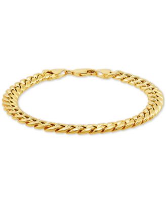Men's Miami Cuban Link 8-1/2 Bracelet (7mm) in 10k Gold