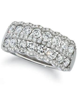 Le Vian - Vanilla Diamond Double Row Cluster Ring (1-5/8 ct. t.w.) in Platinum
