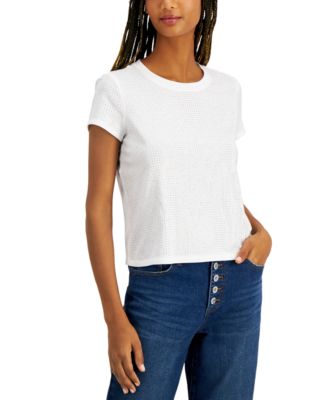 white womens tops macys