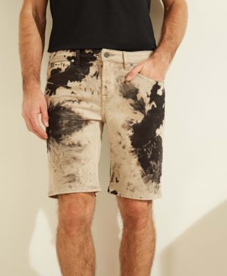 mens acid wash jean shorts