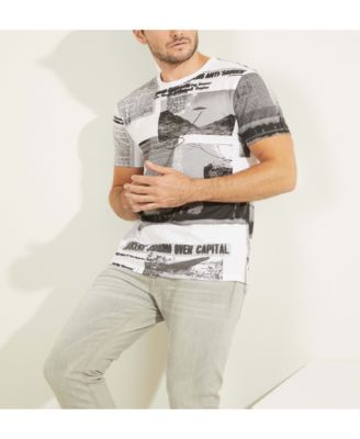 GUESS - Newspaper Print Tee