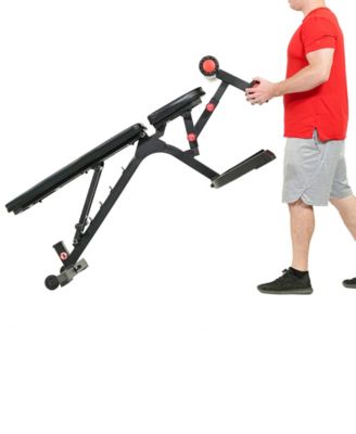 Fully Adjustable Power Zone Utility Heavy Duty Weight Bench with 500 lb Max Weight, Black