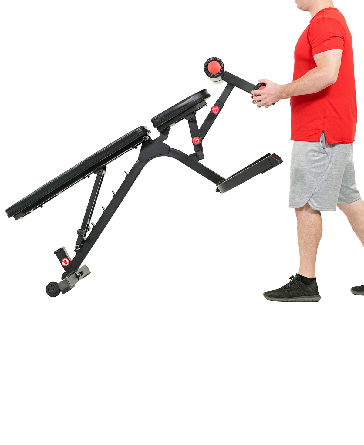 Sunny Health & Fitness Fully Adjustable Power Zone Utility Heavy Duty Weight Bench with Max Weight – Sf-BH6920,- Black
