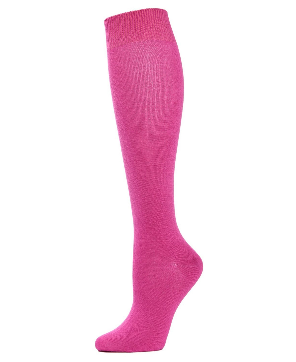 Women's Bamboo Blend Knit Knee High Socks - Fuchsia
