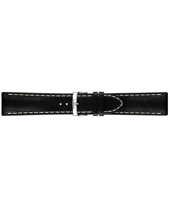 Tissot - Men's Swiss PR 100 Sport Black Leather Strap Watch 42mm