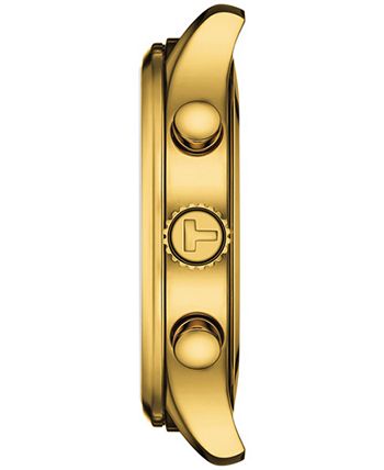 Tissot - Men's Swiss Chronograph XL Classic Gold-Tone Stainless Steel Bracelet Watch 45mm