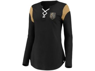 Majestic Vegas Golden Knights Women's Iconic Lace Up Long Sleeve