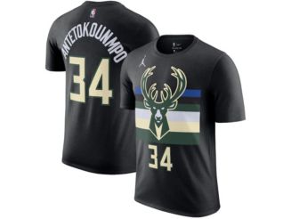 Nike Men's Giannis Antetokounmpo Milwaukee Bucks Earned Edition Player T- Shirt - Macy's