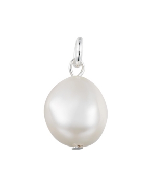 image of Fine Silver Plated Genuine Freshwater Pearl Charm