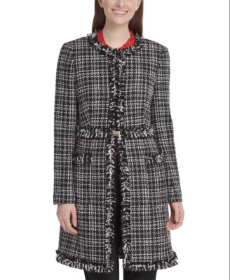 dkny tweed topper jacket