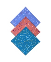 ConStruct x Best Friends Unisex Scattered Paws Bandanas, 3 Pack - Bright Red