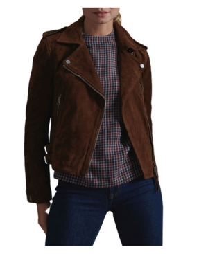 Superdry Women's Classic Suede Biker Jacket