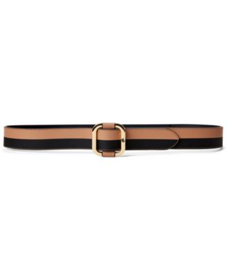 slide buckle leather belt