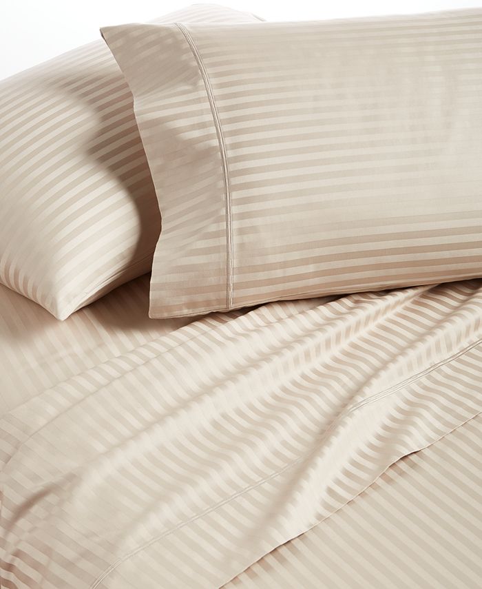 Charter Club Sleep Luxe Stripe Extra Deep Pocket 100 Pima Cotton 1000