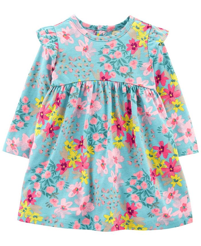 Carter's Baby Girls Floral Jersey Dress - Macy's
