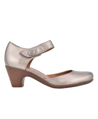 Women's Clarice Mary Jane Block Heel Pumps