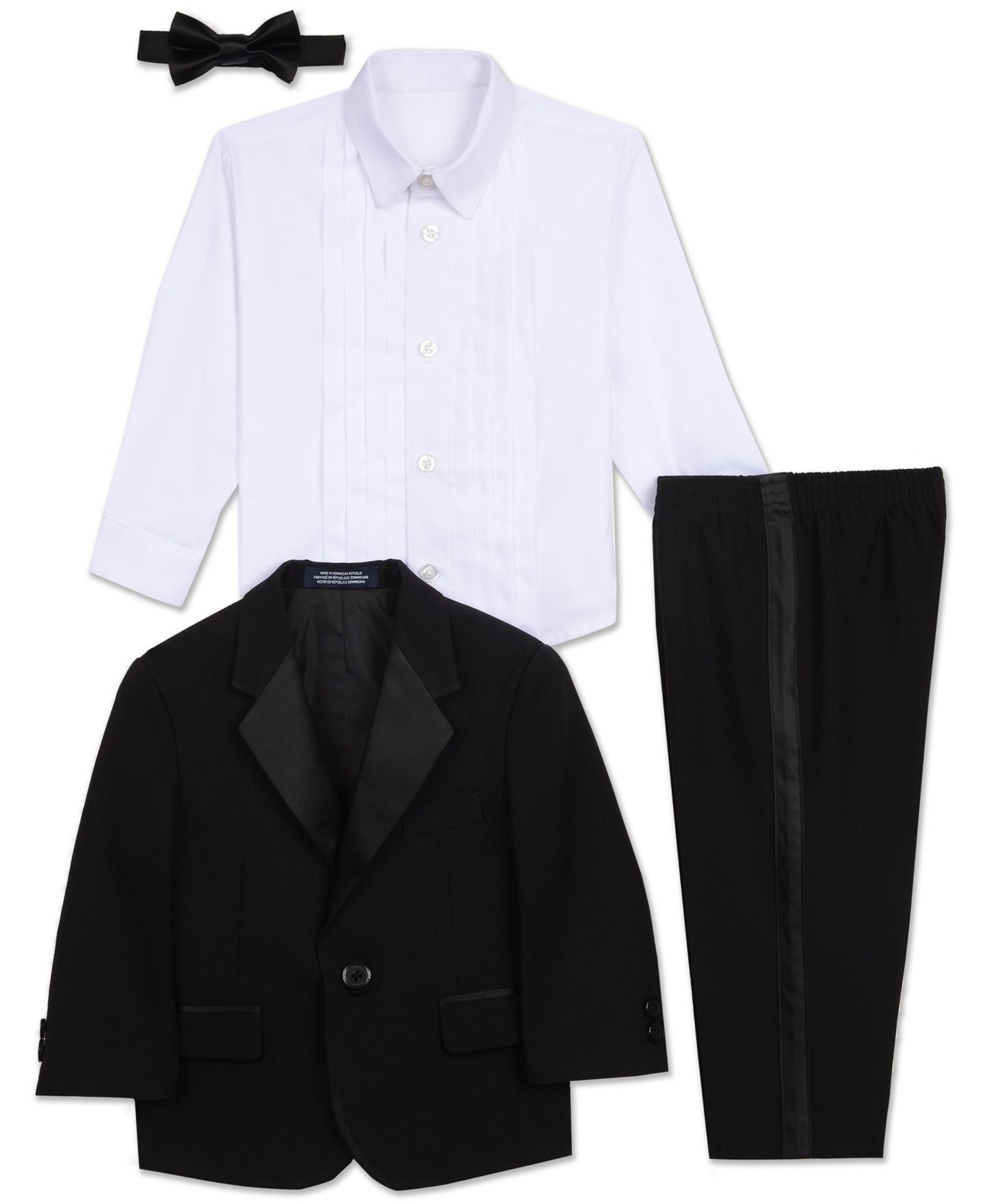 Комплект Nautica Tuxedo Suit, Shirt and Bowtie, 4 Piece Set для мальчиков-малышей — фото 2