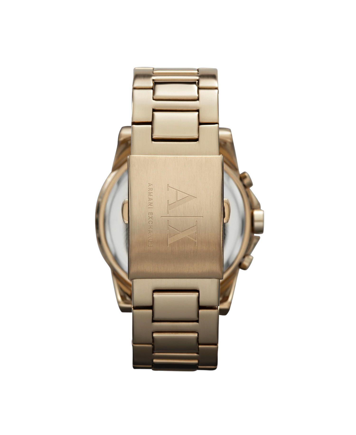 AX Men's Gold-Tone Stainless Steel Bracelet Watch 45mm