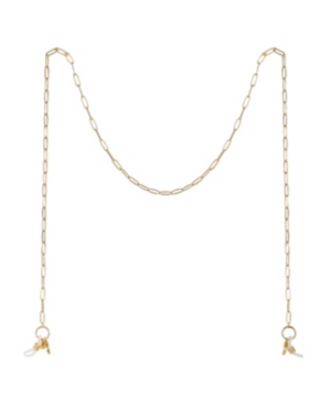 image of Gold Flash Plated Paperclip Link 27