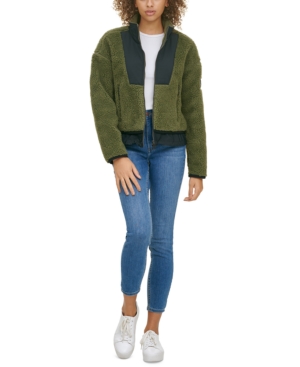 Calvin Klein Jeans Faux-Sherpa Contrast Jacket