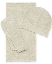 3-Pc. Lurex Hat, Scarf & Mittens Gift Set