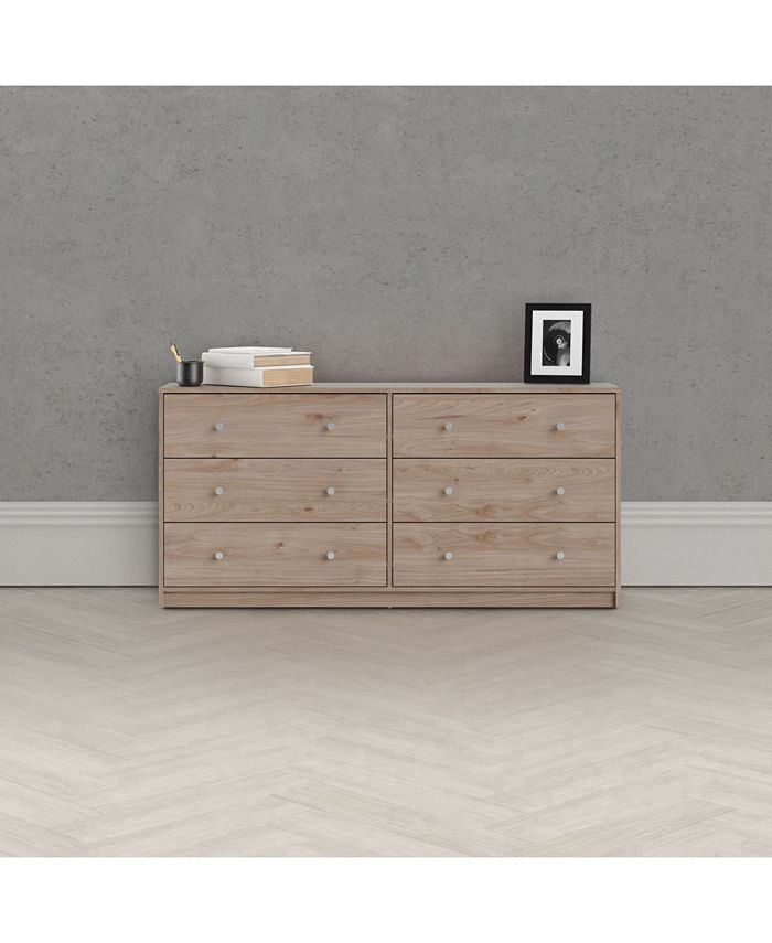 Tvilum Portland 6 Drawer Double Dresser Macy's