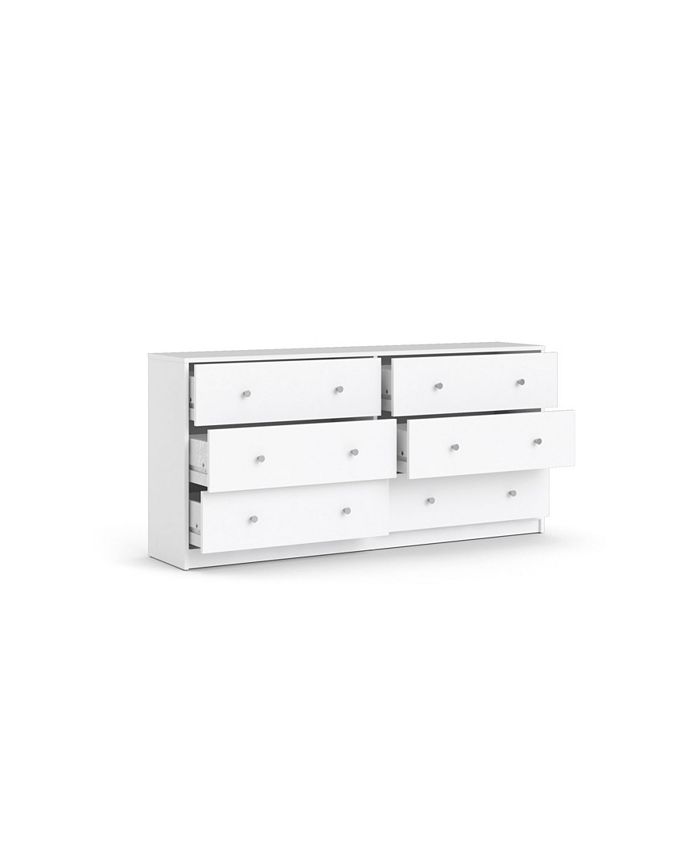 Tvilum Portland 6 Drawer Double Dresser Macy's