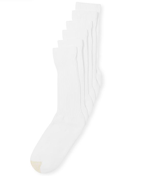 Gold Toe Premier Classic 6 Pack Crew Athletic Men's Socks & Reviews