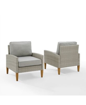 Capella Outdoor Wicker 2 Piece Chair Set