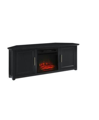 Camden 58" Corner TV Stand with Fireplace