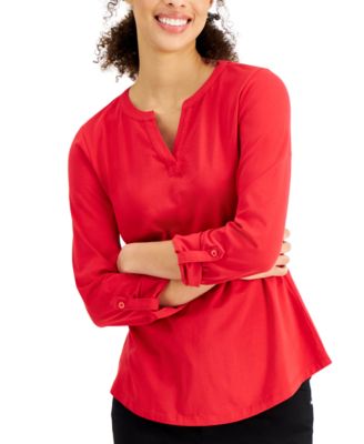 red blouses macys