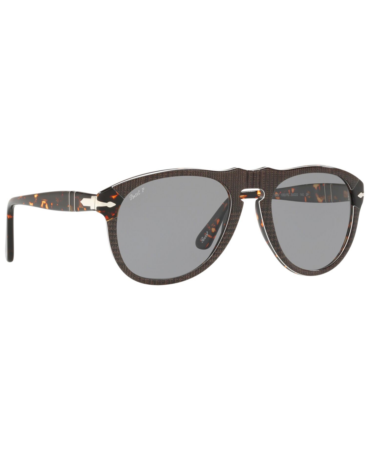Persol Men's Polarized Sunglasses, PO0649 - GREY PRINCE OF WALES  HAVANA/POLAR GREY