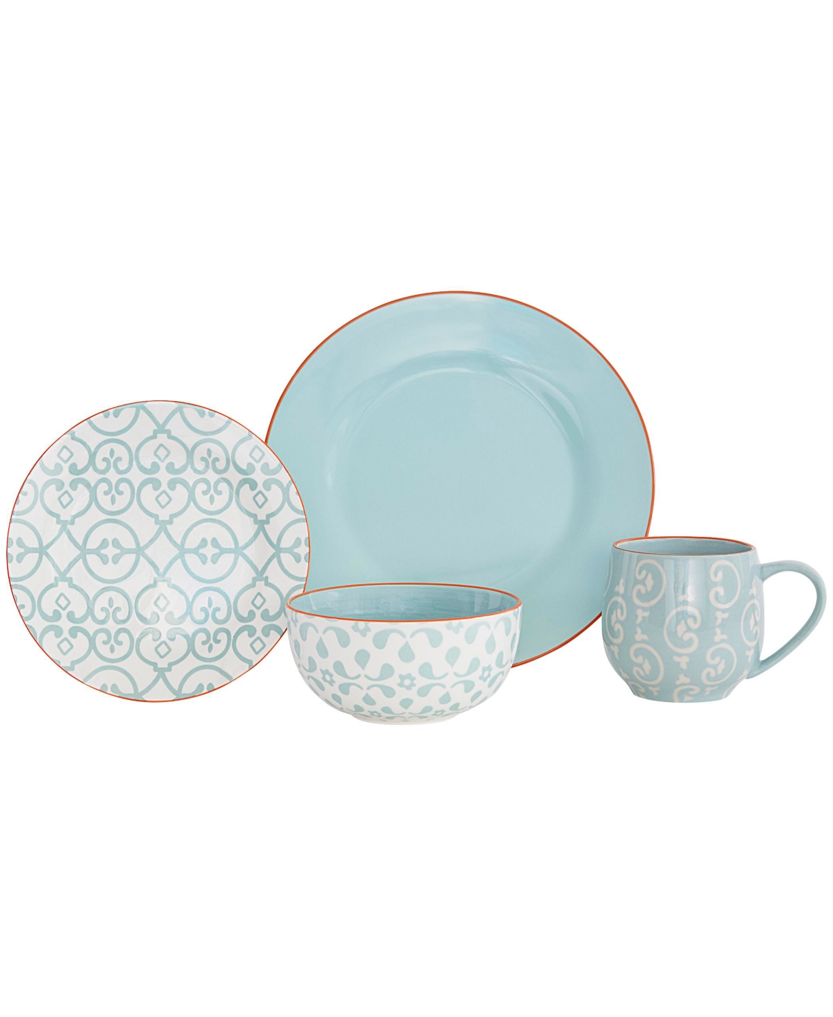 Alara Mint 16 Piece Dinnerware Set - Mint