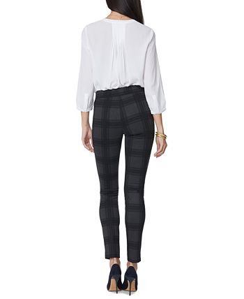 NYDJ Petite Plaid Tummy-Control Leggings - Macy's