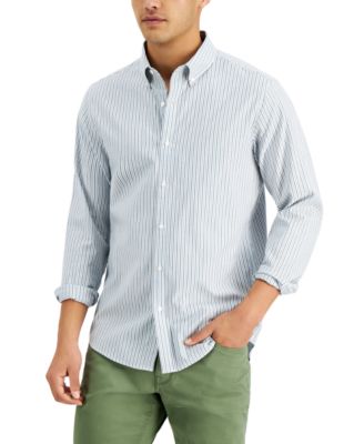 Michael Kors - Men's Slim-Fit Stretch Stripe Oxford Shirt