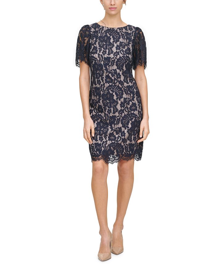 Jessica howard petite scalloped lace dress online