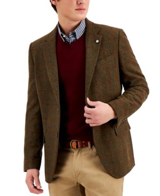 Nautica Mens Modern-Fit Wool Blazer 