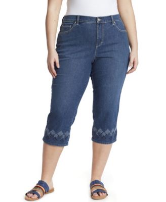 women's plus size capri jeans
