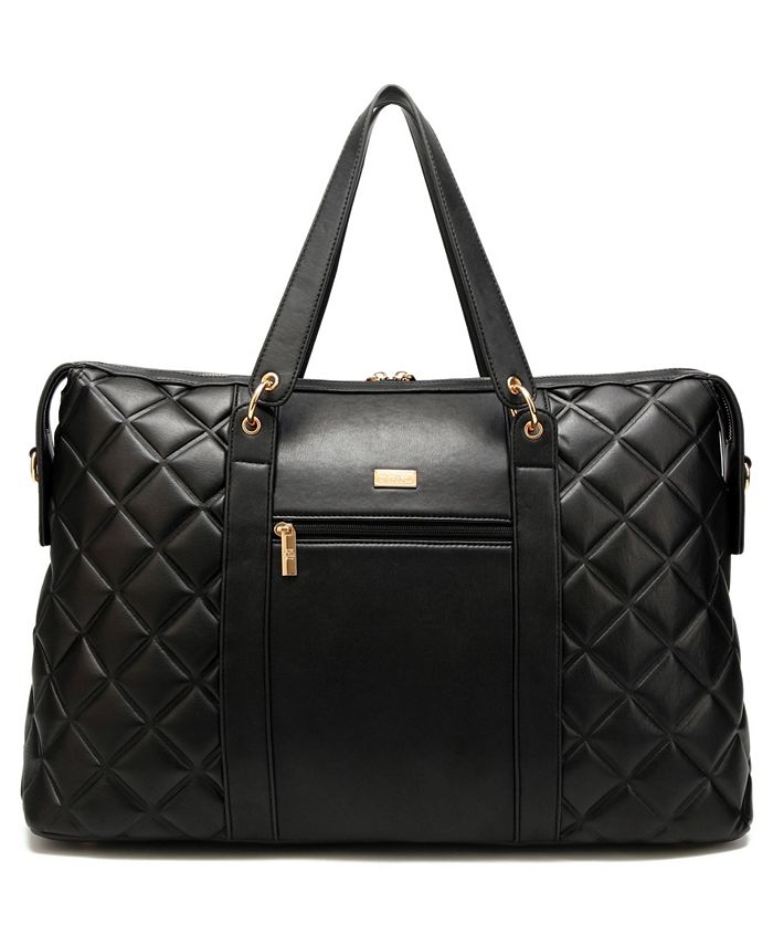 Badgley Mischka Quilted Travel Tote Weekender Bag Macy's