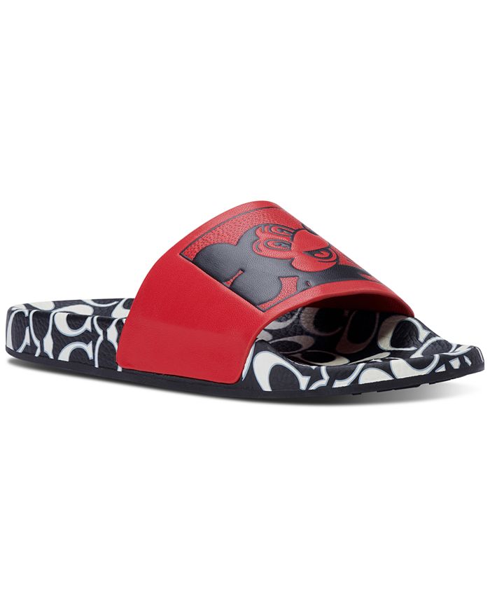 COACH x Keith Haring Mickey Slide Sandals & Reviews - Sandals - Shoes -  Macy's