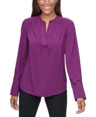 calvin klein purple blouse