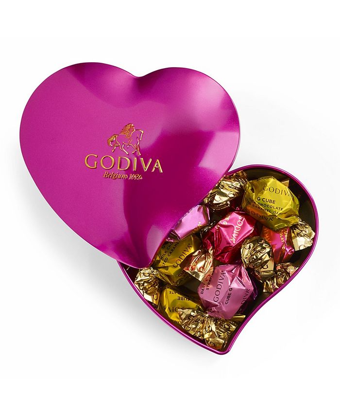 Godiva Valentine's Heart Tin Chocolate Box, 12Pieces Macy's