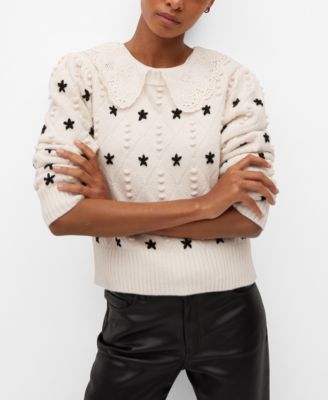 mango embroidered sweater