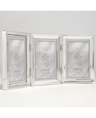 Metal Triple Picture Frame with Inner Beading, 3.5" x 5"