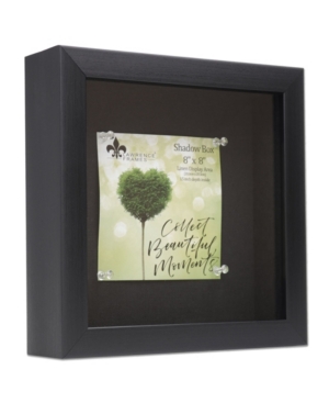 Lawrence Frames Shadow Box Frame With Linen Display Board, 8" X 8" In Black
