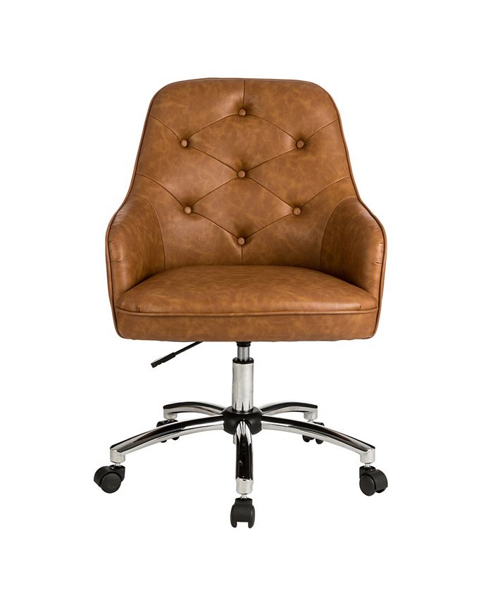 Macys leather swivel outlet chair