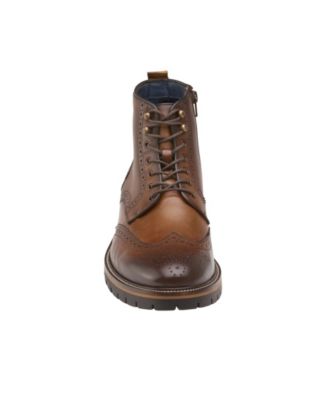 Johnston & Murphy Men's Cody Wingtip Zip Boots - Macy's
