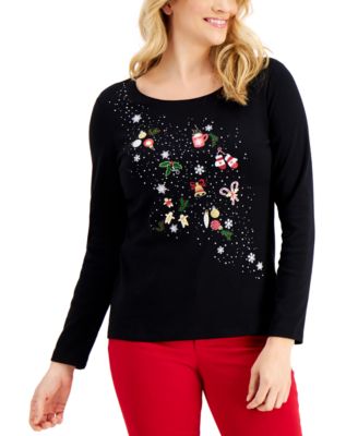 macy's holiday party tops